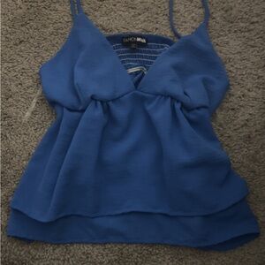 Fashion Nova Vibrant Blue Camisole Top